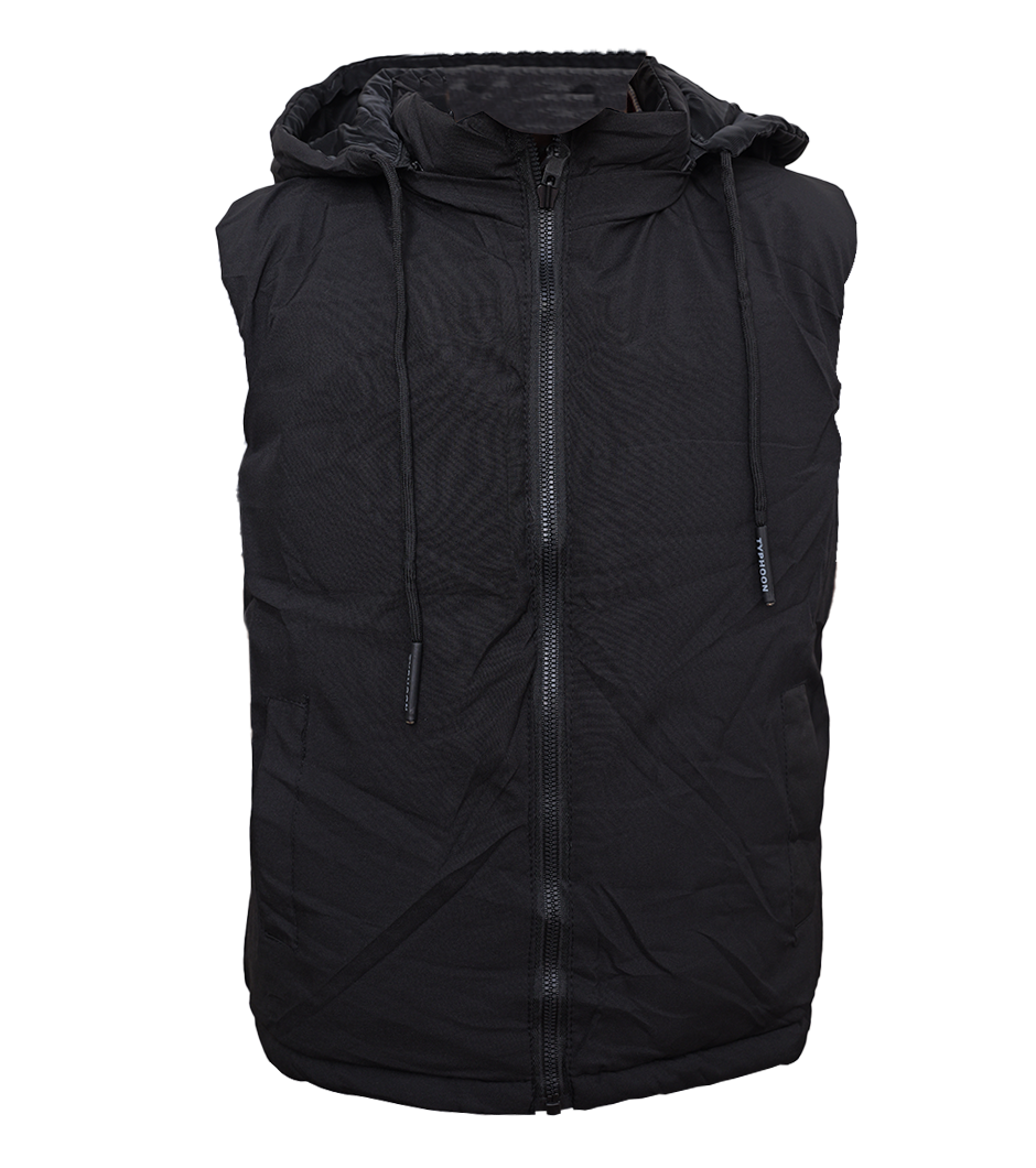 Kids' Black Hooded Puffer Jacket – Stylish & Cozy Winter Wear